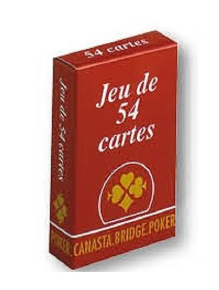 Lot de 2 Jeux de 54 Cartes France-Carte poker rami bridge Gauloise