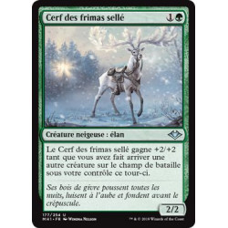 Cerf des frimas sellé