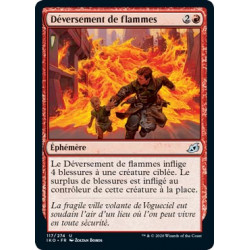 Déversement de flammes