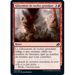 Glissement de roches grondant