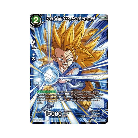  Carte  Dragon Ball VF BT11 050 Son Goku  SS3  Esprit exultant