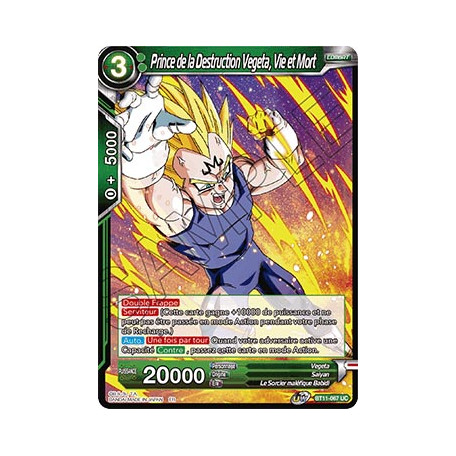 BT11-067 Prince de la Destruction Vegeta, Vie et Mort