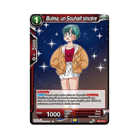 DB3-004 Bulma, un Souhait sincère