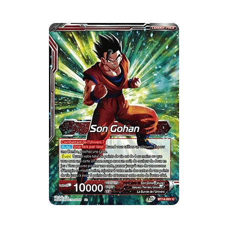 BT14-001 Son Gohan // Son Gohan, la Puissance du Devoir