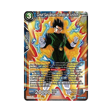 BT14-039 Great Saiyaman, Combo de Justice