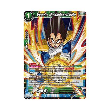 BT15-075 Vegeta, Résolution d'Élite