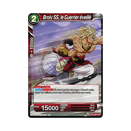 BT15-021 Broly SS, le Guerrier éveillé