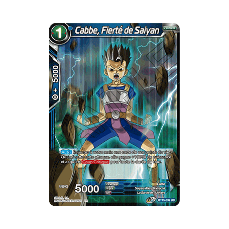 BT15-039 Cabbe, Fierté de Saiyan