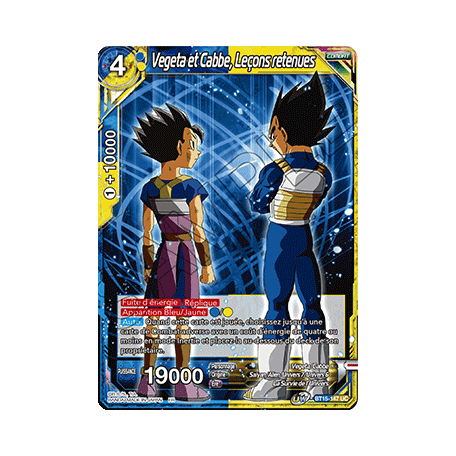 BT15-147 Vegeta et Cabbe, Leçons retenues