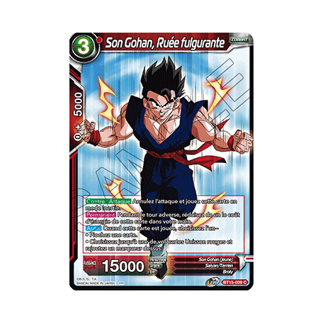 BT15-009 Son Gohan, Ruée fulgurante