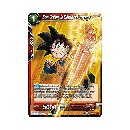 BT15-011 Son Goten, le Début du Voyage