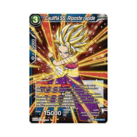 BT15-040 Caulifla SS, Riposte rapide