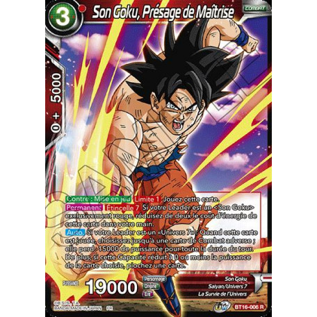 BT16-006 Son Goku, Présage de Maîtrise