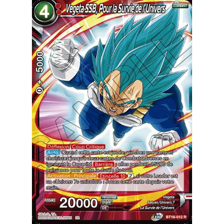 BT16-012 Vegeta SSB, Pour la Survie de l'Univers