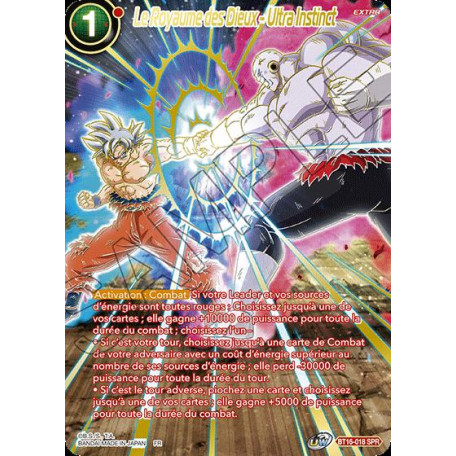 BT16-018 SPR Le Royaume des Dieux - Ultra-Instinct