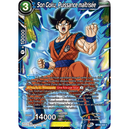 BT16-025 Son Goku, Puissance maîtrisée