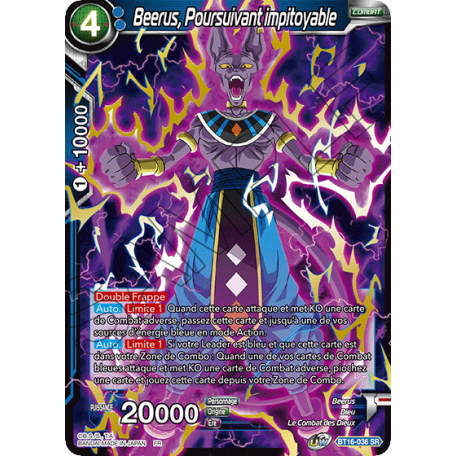 BT16-036 Beerus, Poursuivant impitoyable