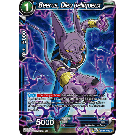 BT16-038 Beerus, Dieu belliqueux