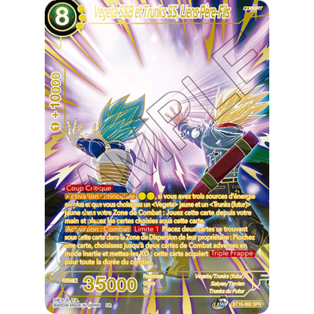 BT16-080 SPR Vegeta SSB et Trunks SS, Liens Père-Fils