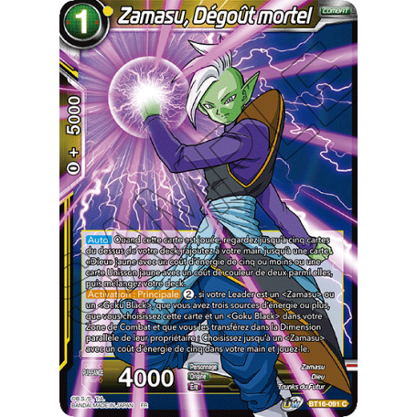 BT16-091 Zamasu Dégoût mortel