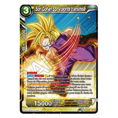 BT17-096 Son Gohan SS, Volonté transmise