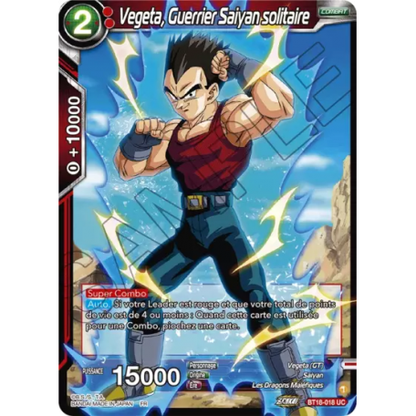 BT18-018 Vegeta, Lone Saiyan Warrior