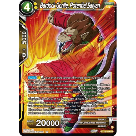 BT18-106 Great Ape Bardock, Saiyan Potential