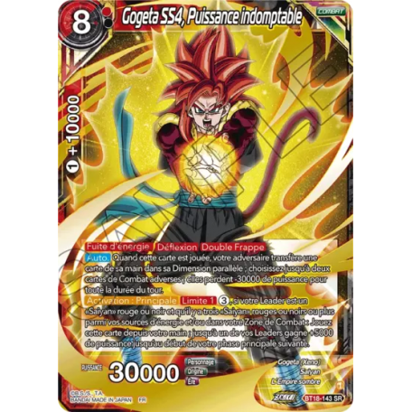 BT18-143 SS4 Gogeta, Indomitable Might