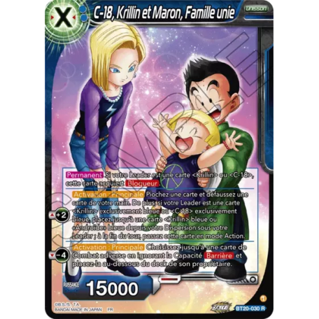 BT20-030 C-18, Krillin et Maron, Famille unie