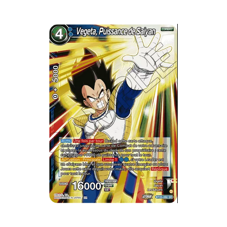 BT23-060-SR Vegeta, Puissance de Saiyan