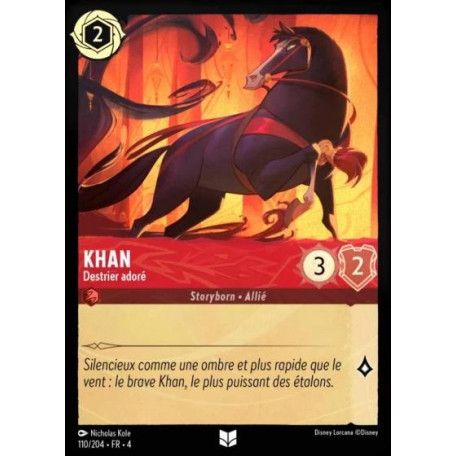 Khan, Destrier adoré