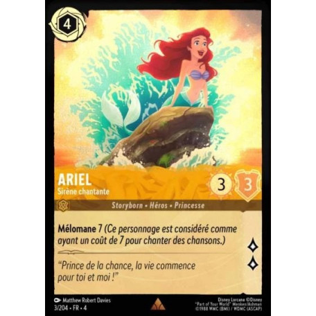 Ariel, Sirène chantante