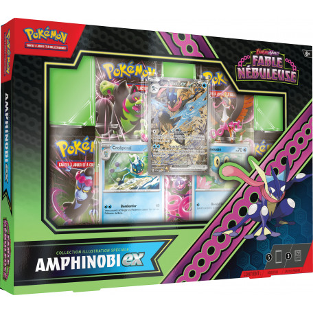 Coffret Pokémon Collection Illustration Spéciale : SFA Écarlate et Violet 06.5 Fable Nébuleuse - Amphinobi ex