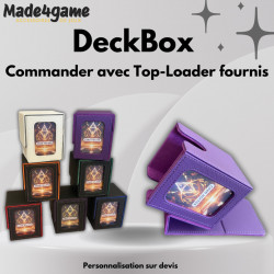 DeckBox Commander 100+ avec Toploader - Violet