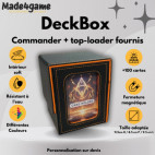 DeckBox Commander 100+ avec Toploader - Goupiya - Noir et Orange