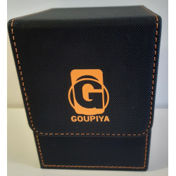 DeckBox Commander 100+ avec Toploader - Goupiya - Noir et Orange