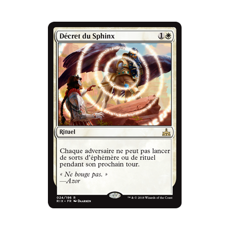 Décret du Sphinx / Sphinx's Decree  - Foil