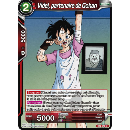 BT2-018 Videl, partenaire de Gohan