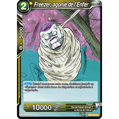 TB1-079 UC Freezer, agonie de l'enfer