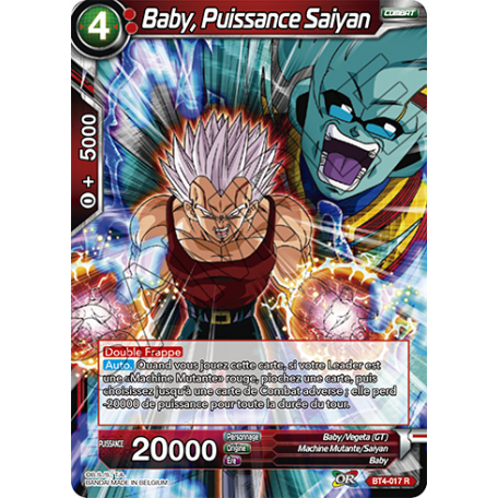 BT4-017 Baby, Puissance Saiyan