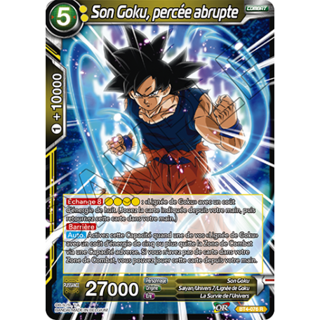 BT4-076 Son Goku, percée abrupte