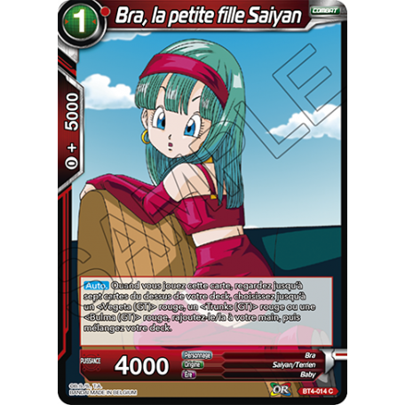 BT4-014 Bra, la petite fille Saiyan