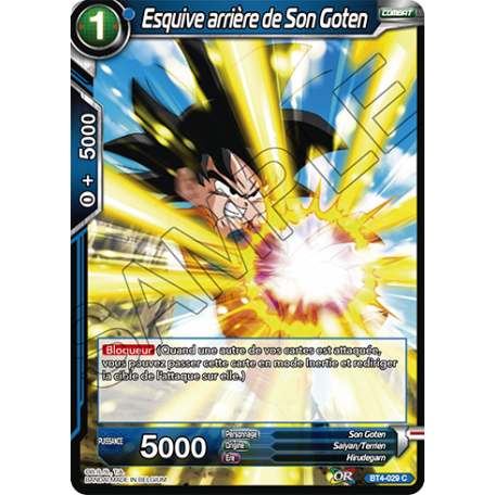 BT4-029 Esquive arrière de Son Goten