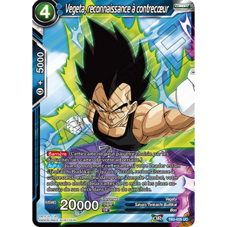 TB2-025 UC Vegeta, reconnaissance à contrecoeur