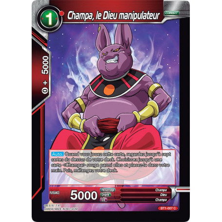 BT1-007 Champa, le Dieu manipulateur