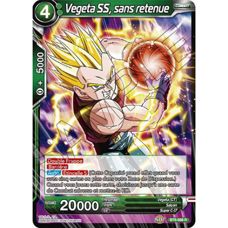 BT5-058 Vegeta SS, sans retenue