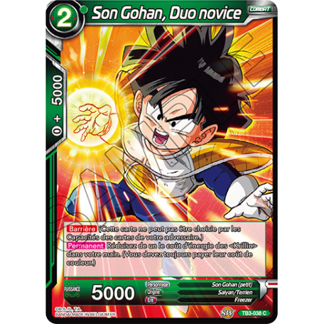 TB3-038 Son Gohan, Duo novice