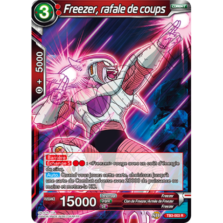 TB3-003 Freezer, rafale de coups