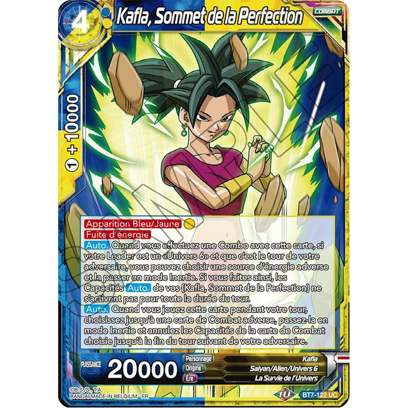  Carte  Dragon  Ball  Super  VF  BT7 122 Kafla Sommet de la 